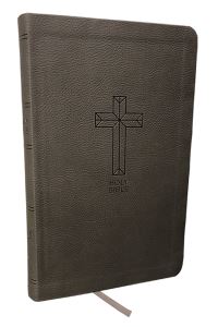 Book Cover for NKJV, Value Thinline Bible, Charcoal Leathersoft, Red Letter, Comfort Print by Thomas Nelson