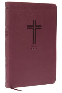 Book Cover for NKJV, Value Thinline Bible, Burgundy Leathersoft, Red Letter, Comfort Print by Thomas Nelson