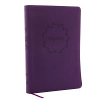 Book Cover for NKJV, Value Thinline Bible, Large Print, Purple Leathersoft, Red Letter, Comfort Print by Thomas Nelson