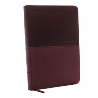Book Cover for NKJV, Value Thinline Bible, Large Print, Burgundy Leathersoft, Red Letter, Comfort Print by Thomas Nelson