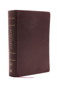 Book Cover for KJV, The King James Study Bible, Bonded Leather, Burgundy, Red Letter, Full-Color Edition by Thomas Nelson