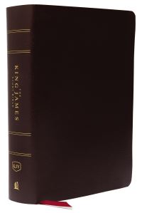 Book Cover for KJV, The King James Study Bible, Bonded Leather, Burgundy, Thumb Indexed, Red Letter, Full-Color Edition by Thomas Nelson