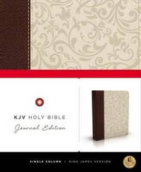 Book Cover for KJV, Holy Bible, Journal Edition, Imitation Leather, Brown/Cream, Red Letter Edition by Thomas Nelson