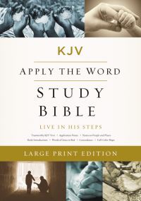 Book Cover for KJV, Apply the Word Study Bible, Large Print, Leathersoft, Black, Red Letter Edition by Thomas Nelson