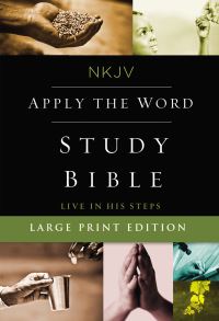Book Cover for NKJV, Apply the Word Study Bible, Large Print, Hardcover, Red Letter by Thomas Nelson