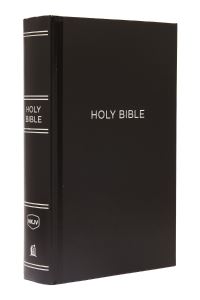 Book Cover for NKJV, Pew Bible, Large Print, Hardcover, Black, Red Letter, Comfort Print by Thomas Nelson