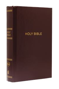 Book Cover for NKJV, Pew Bible, Large Print, Hardcover, Burgundy, Red Letter, Comfort Print by Thomas Nelson