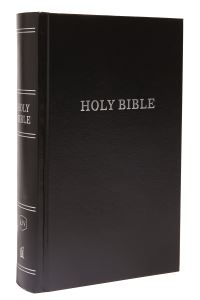 Book Cover for KJV, Pew Bible, Hardcover, Black, Red Letter, Comfort Print by Thomas Nelson