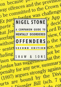 Book Cover for A Companion Guide to Mentally Disordered Offenders by Nigel Stone