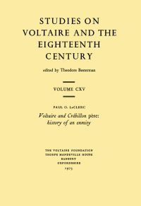 Book Cover for Voltaire and Crébillon Père by Paul O LeClerc