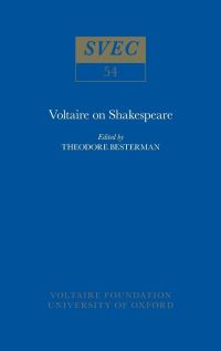 Book Cover for Voltaire on Shakespeare by Theodore Besterman