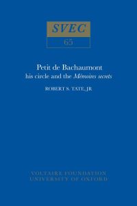 Book Cover for Petit De Bachaumont by Robert S Tate