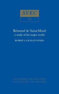 Book Cover for Rémond De Saint-Mard by Robert Lancelot Myers