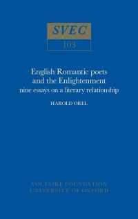 Book Cover for English Romantic Poets and the Enlightenment by Harold Orel