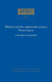 Book Cover for Diderot and the Eighteenth-Century French Press by Gary B Rodgers