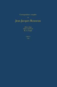 Book Cover for Correspondance Complète De Rousseau 6 by JeanJacques Rousseau