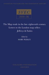 Book Cover for The Map Trade in the Late Eighteenth Century by Mary Sponberg Pedley, Voltaire Foundation