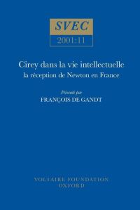 Book Cover for Cirey Dans La Vie Intellectuelle by François de Gandt, Voltaire Foundation