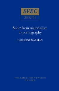 Book Cover for Sade by Caroline Warman, Voltaire Foundation