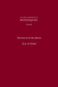 Book Cover for OEuvres Complètes De Montesquieu 9A and OEuvres Complètes De Montesquieu 9B by Voltaire