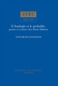 Book Cover for L'Analogie Et Le Probable by Anne Beate Maurseth