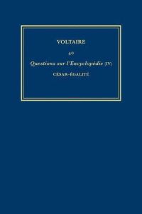 Book Cover for Complete Works of Voltaire. 40 Questions Sur L'encyclopédie by Voltaire