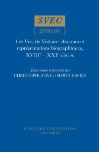 Book Cover for Les Vies De Voltaire by Christophe Cave, Simon Davies, Voltaire Foundation