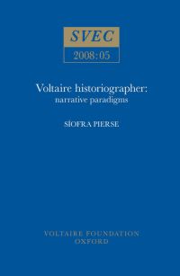 Book Cover for Voltaire Historiographer by Síofra Pierse