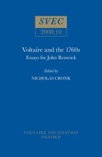 Book Cover for Voltaire and the 1760S by Nicholas Cronk