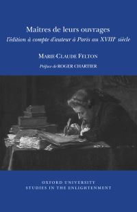 Book Cover for Maîtres De Leurs Ouvrages by MarieClaude Felton