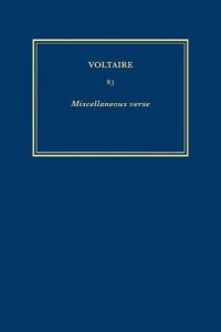 Book Cover for Complete Works of Voltaire. Vol. 83 Miscellaneous Verse by Voltaire