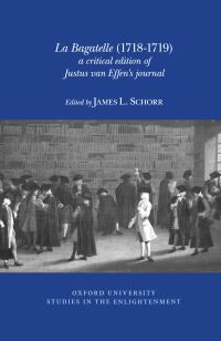 Book Cover for La Bagatelle (1718-1719) by Justus van Effen, Voltaire Foundation