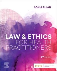 Book Cover for Law and Ethics for Health Practitioners by Sonia Allan
