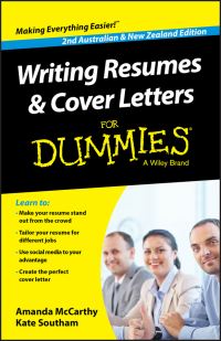 Book Cover for Writing Resumes and Cover Letters for Dummies by Amanda McCarthy, Kate Southam