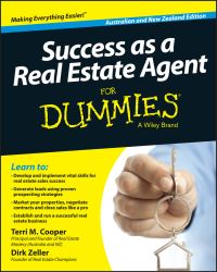 Book Cover for Success as a Real Estate Agent for Dummies by Terri M Cooper, Dirk Zeller