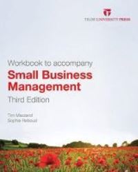 Book Cover for Workbook to Accompany Small Business Management, Third Edition by Tim Mazzarol, Sophie Reboud