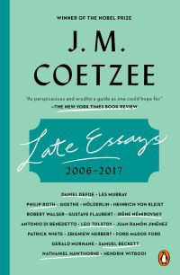 Book Cover for Late Essays by J M Coetzee