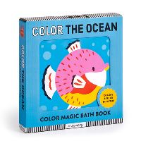 Book Cover for Color the Ocean Color Magic Bath Book by Mudpuppy