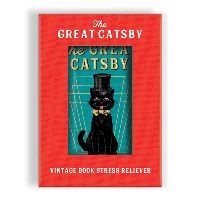 Book Cover for The Great Catsby Vintage Book Stress Reliever by Galison