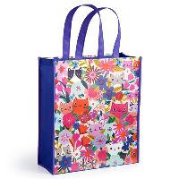 Book Cover for Blooming Cats Reusable Shopping Bag by Mudpuppy