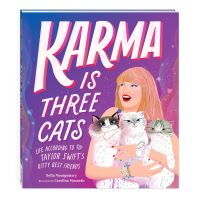 Book Cover for Karma Is Three Cats by Mudpuppy