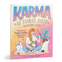 Book Cover for Karma Is Three Cats Coloring Book by Mudpuppy