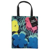 Book Cover for Warhol Flowers Volume 3 Canvas Tote Bag by Galison
