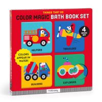 Book Cover for Things That Go Color Magic Bath Book Set by Mudpuppy
