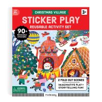 Book Cover for Christmas Village Sticker Play Reusable Activity Kit by Mudpuppy
