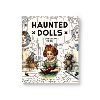 Book Cover for Haunted Dolls Coloring Book by Brass Brass Monkey