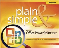 Book Cover for Microsoft Office PowerPoint 2007 Plain & Simple by Nancy Muir