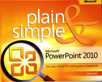 Book Cover for Microsoft PowerPoint 2010 Plain & Simple by Nancy Muir