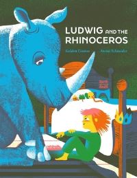 Book Cover for Ludwig and the Rhinoceros by Noemi Schneider, Golden Cosmos Artistic group