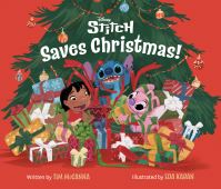 Book Cover for Disney Stitch Saves Christmas! by Tim McCanna